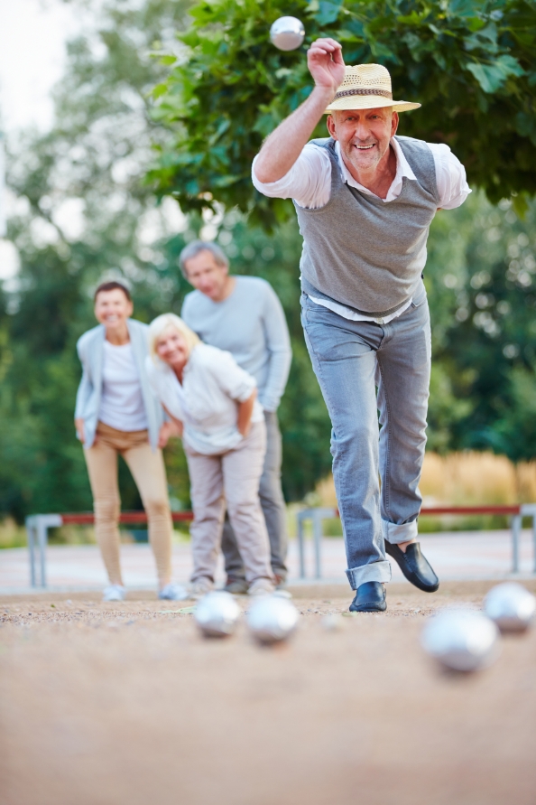 Petanque wedstrijd op camping Le Grand Marais in Verton, Hauts-de-France