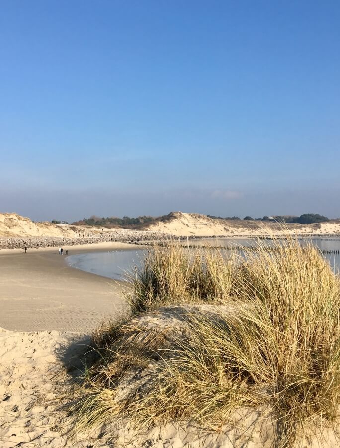 Strand bij camping le Grand Marais, in Pas de Calais